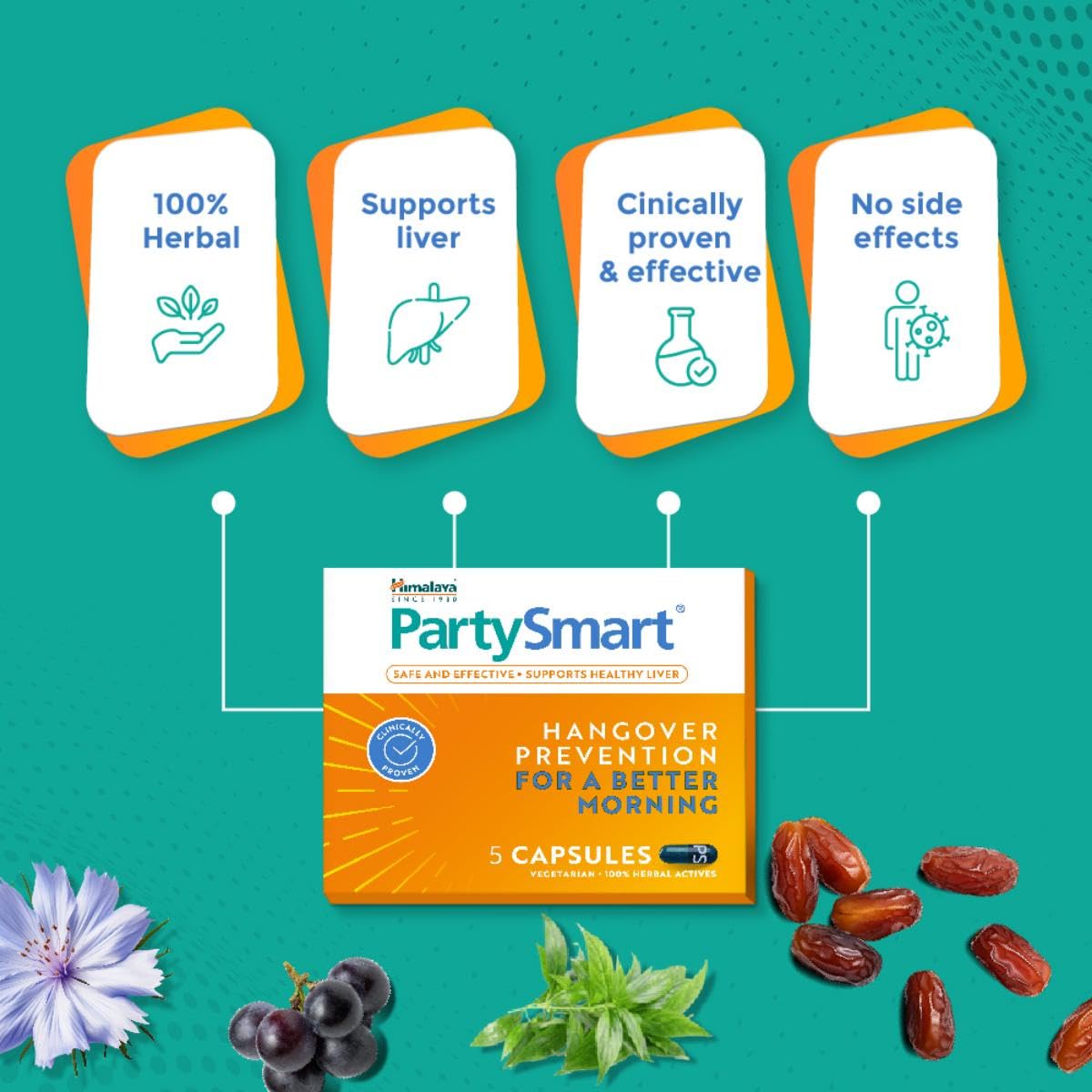 Himalaya Wellness Party Smart Capsules - 25 Caps
